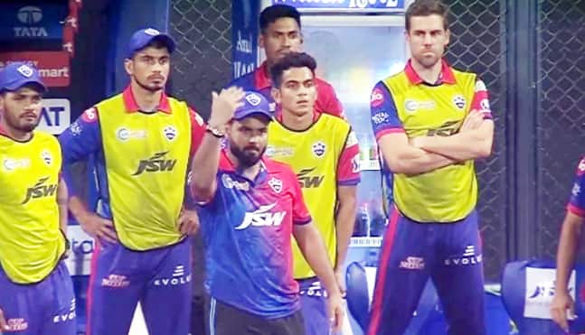 In the 34th game of IPL 2022, played between Delhi Capitals and Rajasthan Royals, Delhi required 36 runs off last over for the win. Rovaman Powell hammered three consecutive sixes off first three balls. The third delivery bowled by RR's Obed McCoy was a full toss, seemed above Powell's waist height. Rishabh Pant, DC skipper for that game, was absolutely livid after umpires neither called it a no-ball, nor they went upstairs to the third umpire for a referral. Pant got so angry that he was about to call both batters back to the dugout. In the end, RR defeated DC by 15 runs. Pic Courtesy: BCCI/IPL, Twitter
