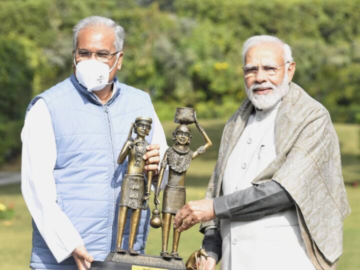 Chhattisgarh CM Bupesh Baghel Meets PM Narendra Modi talks around one hour पीएम नरेंद्र मोदी से छत्तीसगढ़ के सीएम भूपेश बघेल ने की मुलाकात, 1 घंटे तक हुई बातचीत