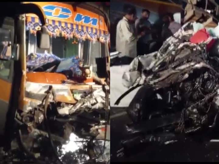 gujarat 9 people died in a collision between a car and a bus in navsari Gujarat Accident: 2022 च्या अखेरच्या दिवशी गुजरातमध्ये भीषण अपघात, 9 जणांचा मृत्यू, पंतप्रधान मोदींकडून मदत जाहीर