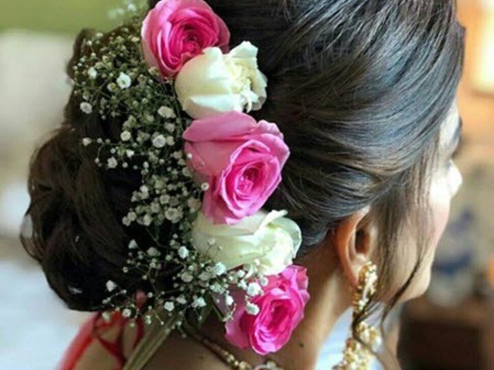 Saree Bun Hair Style