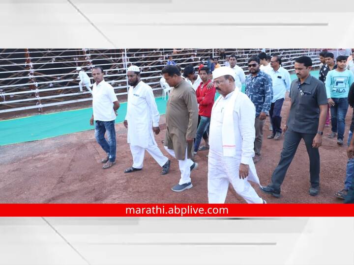  Photo News: 'वादग्रस्त' ठरलेल्या सिल्लोड कृषी महोत्सवाच्या कामाला सुरुवात