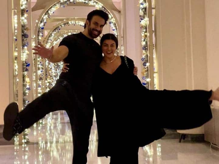 Rajeev Sen celebrates new year with sister Sushmita Sen actor wife Charu Asopa not seen in photos see here Sushmita Sen Rajeev Sen Photos: बहन सुष्मिता सेन संग न्यू ईयर मनाने पहुंचे राजीव, दिखा भाई-बहन का प्यार