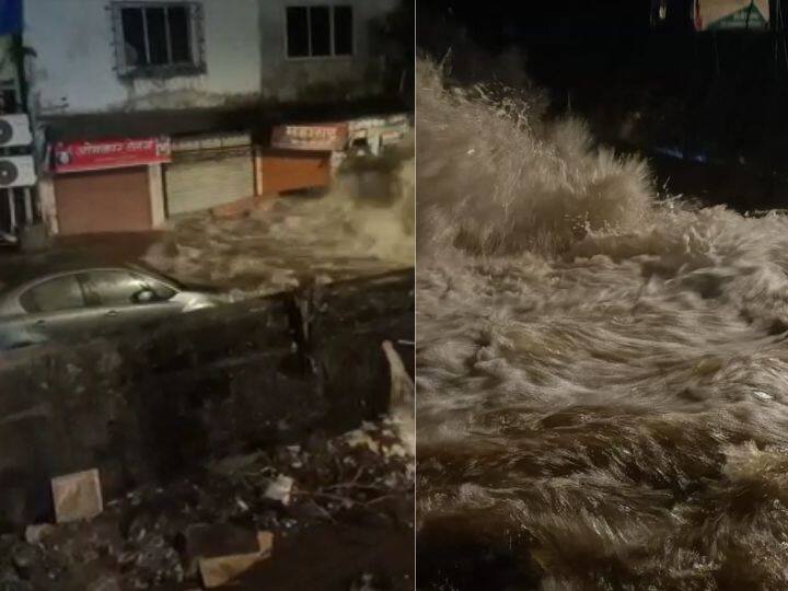 Maharashtra Marathi News Water pipe line burst in Ghatkopar huge damage Mumbai : घाटकोपरमध्ये जलवाहिनी फुटली, रस्त्याला नदीचे स्वरूप, मोठे नुकसान