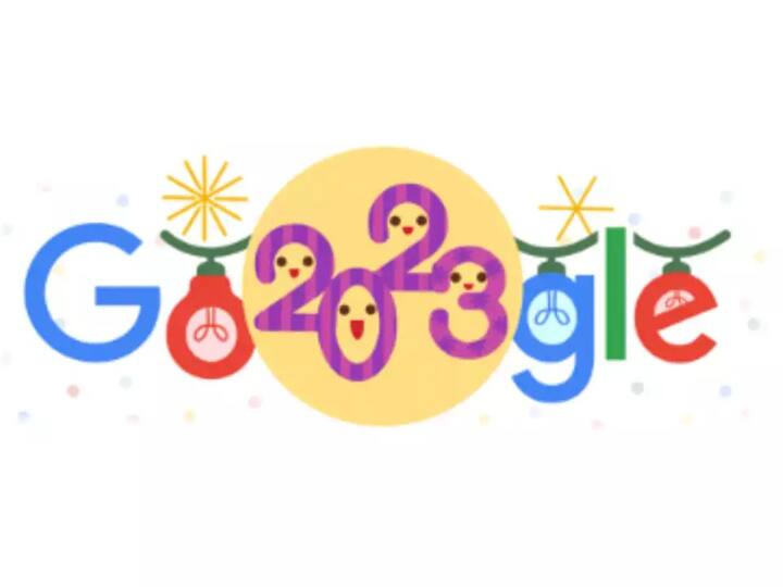 Happy New Year: Google Doodle marks the dawn of 2023 Google Doodle 2023 : சிரிப்பும்.. மத்தாப்பும்.. புத்தாண்டை வரவேற்கும் விதமாக கூகுள் வெளியிட்ட சிறப்பு டூடுல்..