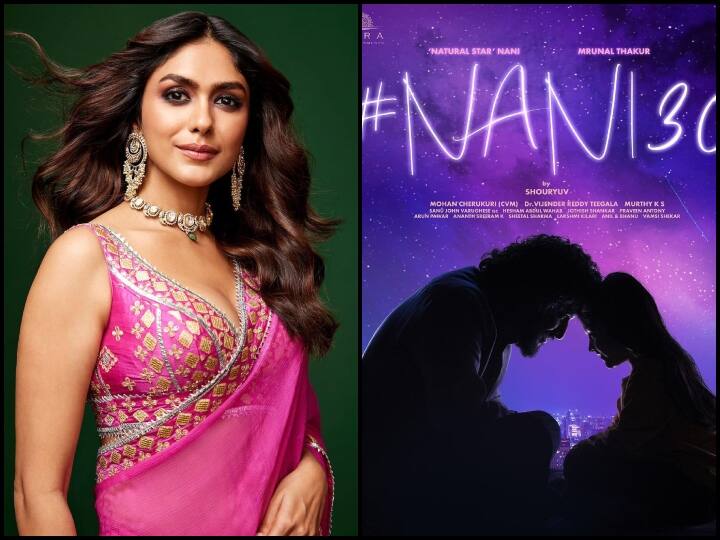 Sita Ramam actress Mrunal Thakur signs second Telugu film with Nani Nani 30 First Look: 'सीता रामम' के बाद 'नानी 30' में नजर आएंगी मृणाल ठाकुर, सामने आया फिल्म का फर्स्ट लुक