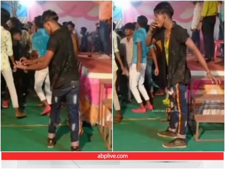 man is seen doing dance at a wedding ceremony after eat gutkha Dance Video: शादी समारोह में शख्स ने गुटखा खाकर किया धमाकेदार डांस, अब वीडियो हो गया वायरल