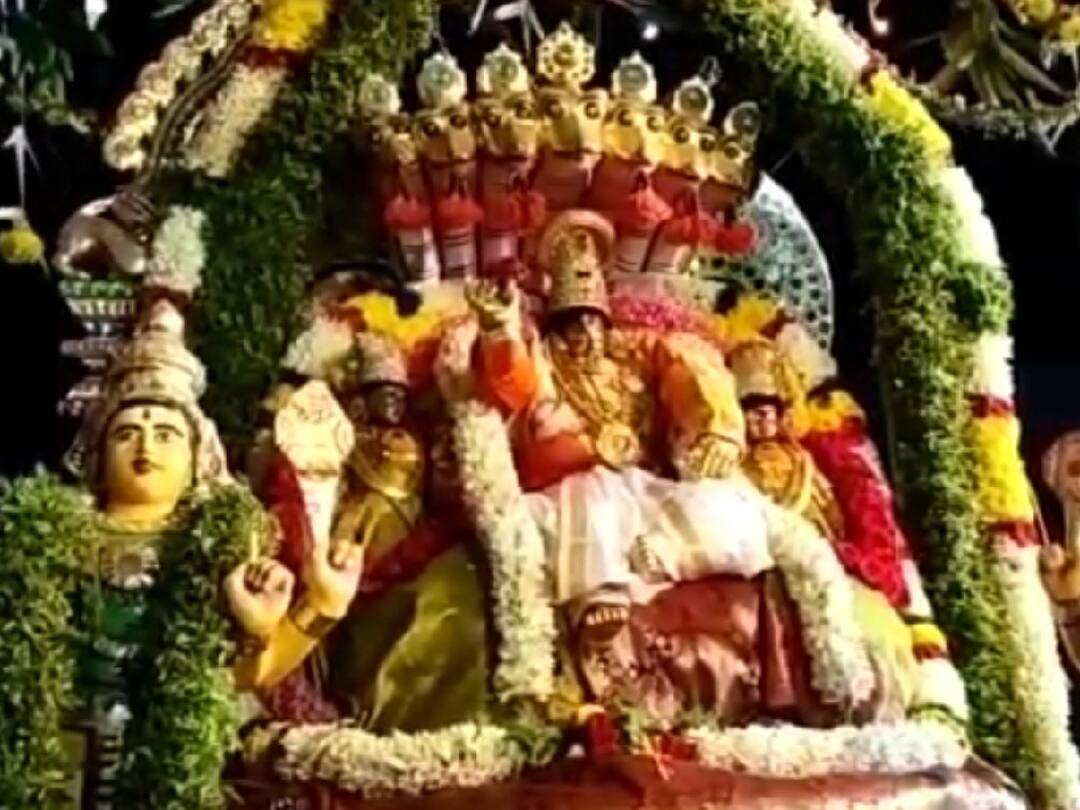 Thousands of devotees offer prayers at the opening of the Paradise Gate of Karamadai Aranganatha Swamy Temple TNN காரமடை அரங்கநாத சுவாமி கோயில் சொர்க்கவாசல் திறப்பு - ஆயிரக்கணக்கான பக்தர்கள் வழிபாடு
