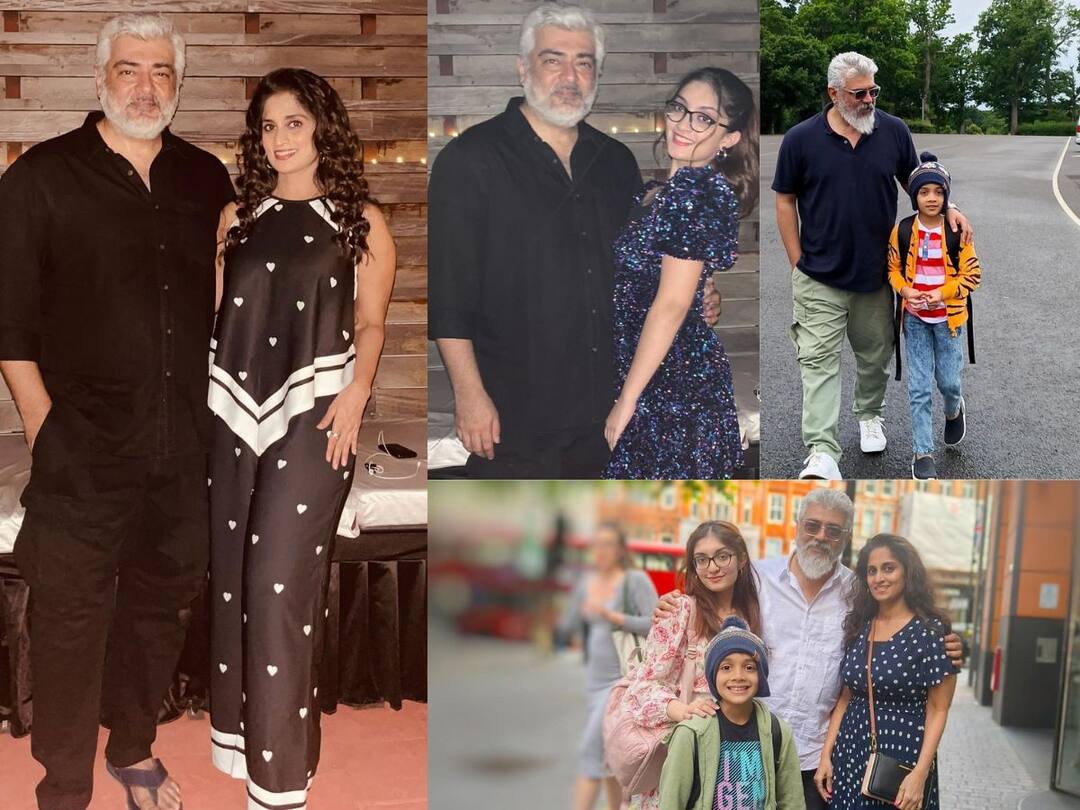 Actor Ajith Kumar Celebrated New Year 2023 with his family in Europe Tour Check out viral photos Ajith Kumar New Year Celebration: வாவ் சொல்ல வைக்கும் அனோஷ்கா அஜித்...! ரசிகர்களை குதூகலத்தில் ஆழ்த்திய ஷாலினி...!