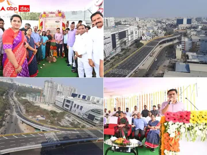 The 2.21-km long flyover with two ramps links the Financial District and HITEC City with the Miyapur neighbourhood and other locations.