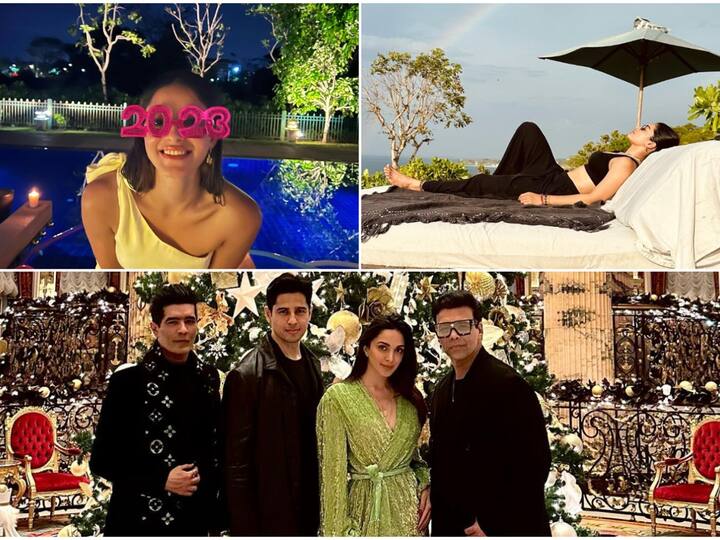 Bollywood to telly town, celebs rang in the New Year amid fun and frolic with their loved ones. Take a look at some of them.