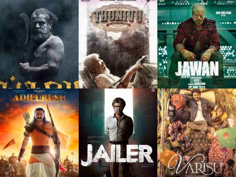 highly expecting movies in 2023 varisu adipurush thunivu ps2 indian 2 வாரிசு முதல் ஆதிபுருஷ் வரை..! 2023ல் எதிர்பார்ப்பை எகிறவைத்துள்ள திரைப்படங்கள்...!
