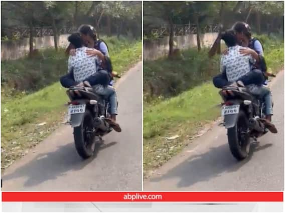 Viral Video: बाइक चलाते समय गर्लफ्रेंड को टंकी पर बैठाया, पुलिस ने की सख्त कार्रवाई Viral Video: बाइक चलाते समय गर्लफ्रेंड को टंकी पर बैठाया, पुलिस ने की सख्त कार्रवाई