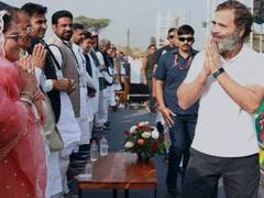 Bharat Jodo Yatra: चेहरे पर उत्साह, उत्सव का माहौल, तस्वीरों में देखिए प्रियंका गांधी ने राहुल का यूपी में कैसे किया स्वागत