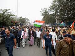 In Pics: दिल्ली से कुछ इस अंदाज में यूपी के लिए आगे बढ़ी भारत जोड़ो यात्रा, राहुल गांधी के साथ नजर कई सीनियर लीडर