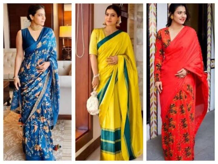 Kajol Saree Look: काजोल बॉलीवुड की उन एक्ट्रेसेस में से एक है जो उम्र के साथ और भी ज्यादा खूबसूरत होती जा रही हैं.  उनके साड़ी लुक की तो बात ही अलग है. आपको भी दिखाते हैं काजोल के बेस्ट साड़ी लुक.