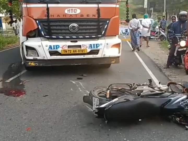 கரூரில் மோட்டார் சைக்கிள் மீது டிராக்டர் மோதி திமுக பிரமுகர் உயிரிழப்பு