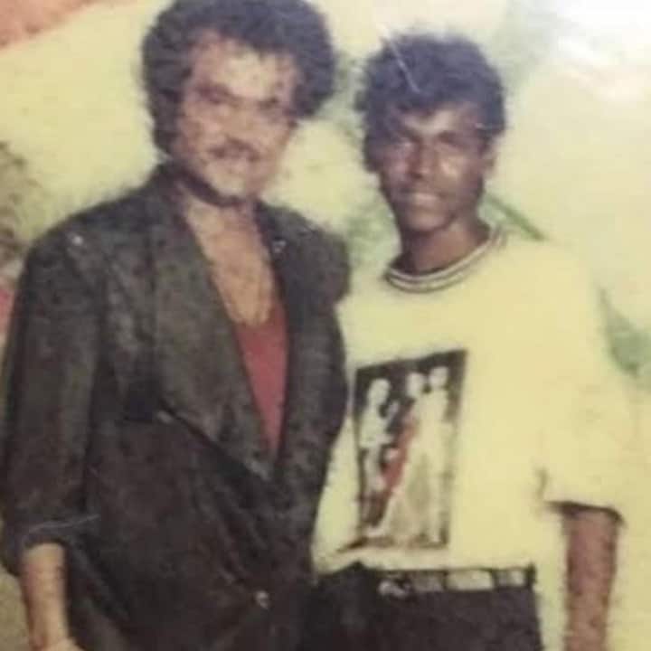 இளவயதில் ராகவா லாரன்ஸ் ரஜினியுடன் இணைந்து எடுத்து கொண்ட புகைப்படம்