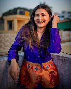 नाकात नथ अन् पैठणीचा ड्रेस; ज्ञानदाचा हटके लूक, पाहा फोटो