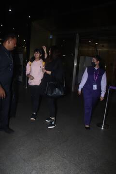 In Pics: न्यू ईयर सेलिब्रेट कर मुंबई लौटे Abhishek Bachchan, ऐश्वर्या और आराध्या, एयरपोर्ट पर बातचीत में मशगूल दिखीं मां-बेटी