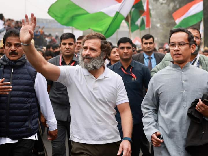 Member of Lok Sabha Gaurav Gogoi also joined Rahul Gandhi from Delhi. (Image Source: Twitter | @INCIndia)