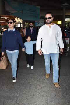 Kareena-Saif Spotted: स्विट्जरलैंड से न्यू ईयर मनाकर वापस लौटीं करीना कपूर खान, एयरपोर्ट पर स्पॉट हुई पटौदी फैमिली