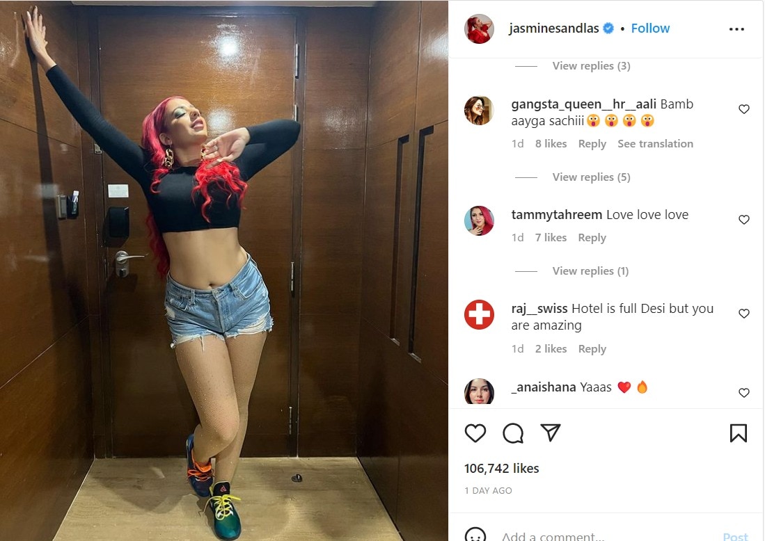 Jasmine Sandlas: ਜੈਸਮੀਨ ਸੈਂਡਲਾਸ ਦਾ ਨਵੀਂ ਤਸਵੀਰ 'ਚ ਬੇਹੱਦ ਬੋਲਡ ਅਵਤਾਰ, ਫੈਨਜ਼ ਨੇ ਕਿਹਾ- ਸੱਚੀ ਬੰਬ ਆ ਗਿਆ