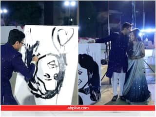 Video: दूल्हे ने शादी में दुल्हन की बनाई लाइव पेंटिंग, यूजर्स बोले- लकी गर्ल