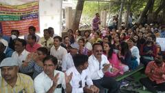 PHOTO: औरंगाबादमध्ये महावितरण कर्मचाऱ्यांच्या संपाला सुरूवात