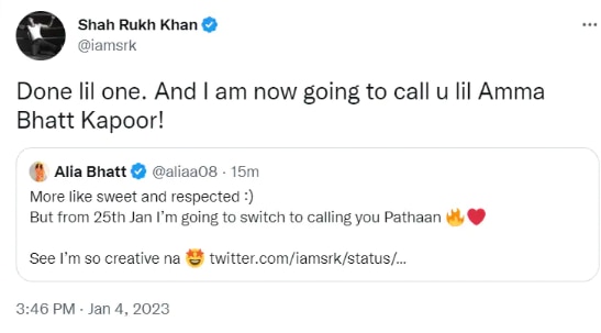 शाहरुख को अब सिर्फ 'पठान' ही कहेंगी Alia Bhatt...तो बदले में एक्ट्रेस को भी मिला ये क्यूट नाम