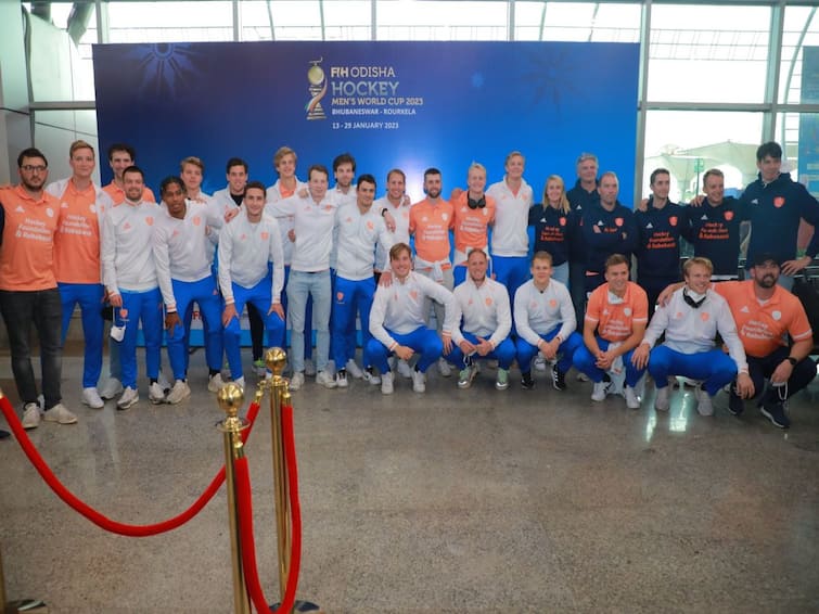 Hockey World Cup 2023: Netherlands Team Arrives In Bhubaneswar