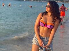 బీచ్ లో ‘హంట్’ బ్యూటీ అప్సర రాణి