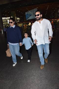 Kareena-Saif Spotted: स्विट्जरलैंड से न्यू ईयर मनाकर वापस लौटीं करीना कपूर खान, एयरपोर्ट पर स्पॉट हुई पटौदी फैमिली