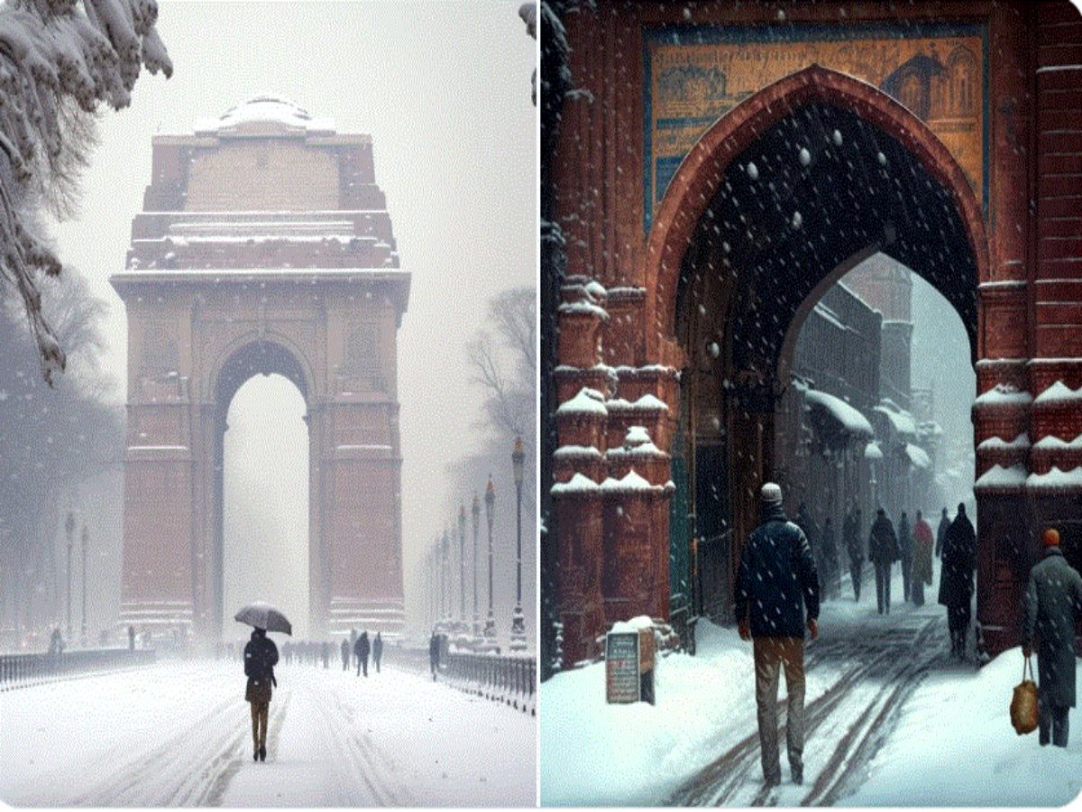 Ever Imagined How Delhi And Kolkata Will Look Like When Covered In Snow ...