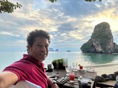 Sachin Tendulkar Thailand Vacation: सचिन तेंडुलकर थायलंडमध्ये एन्जॉय करतोय सुट्टी, पाहा फोटो