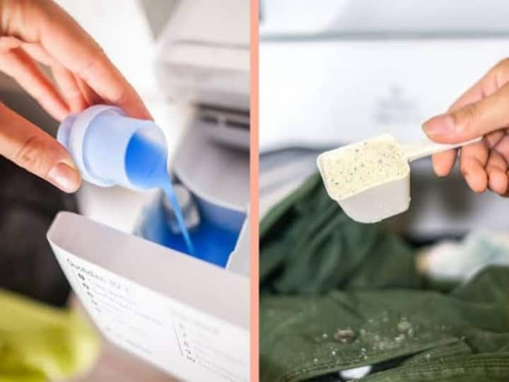 Lifestyle Detergent powder or liquid detergent know which is better Cloth Cleaning Tips: कपड़ों की चमकदार सफाई के लिए डिटर्जेंट पाउडर Vs लिक्विड डिटर्जेंट.. .जानें क्या है ज्यादा बेहतर