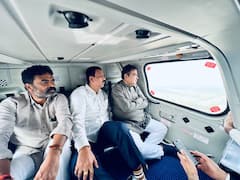 IN PICS: Union Min Nitin Gadkari Conducts Aerial Inspection Of Bengaluru-Chennai Expressway