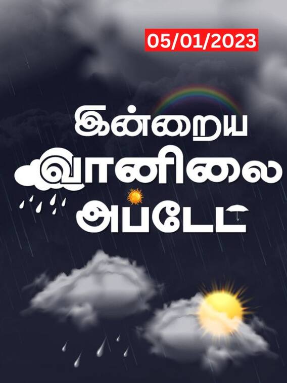 3 நாட்களுக்கு மிதமான மழைக்கு வாய்ப்பு..இன்றைய வானிலை நிலவரம் இதுதான்!