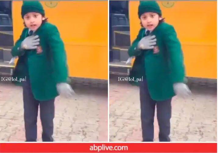 School girl dance in Uniform winning internet users viral video ਸਕੂਲ ਬੱਸ ਤੋਂ ਉਤਰਦਿਆਂ ਹੀ ਬੱਚੀ ਨੇ ਡਾਂਸ ਕਰਨਾ ਸ਼ੁਰੂ ਕਰ ਦਿੱਤਾ, ਵੇਖੋ ਖੂਬਸੂਰਤ Video
