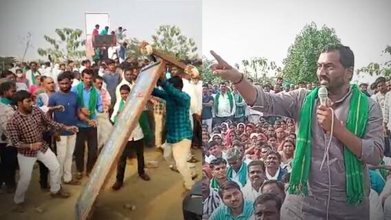 Kamareddy Farmers Protest : కామారెడ్డి రైతులకు బీజేపీ ఎమ్మెల్యే రఘునందన్ మద్దతు | DNN | ABP Desam