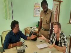 திருவண்ணாமலை மலை உச்சியில் ட்ரோன் கேமரா மூலம் படம் பிடித்த ரஷ்ய வாலிபரால் பரபரப்பு