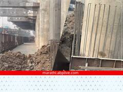ठाण्यात बांधकाम सुरू असताना मेट्रो 4 च्या गर्डरची लोखंडी प्लेट कोसळून महिलेचा मृत्यू, विव्हियाना मॉलजवळील घटना