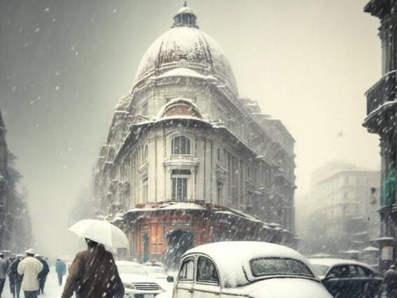 Snowfall Pictures: इंंडिया गेट पर स्नोफॉल! पहाड़ों का रिकॉर्ड तोड़ रही दिल्ली, यहां पड़ती बर्फ तो क्या होता?