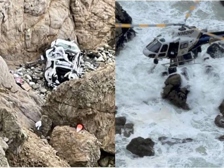 California Tesla driver  Dharmesh Patel arrested after driving family off California cliff America: देव तारी त्याला कोण मारी! 300 फूट खोल दरीत गाडी कोसळल्यानंतर कुटुंब सुखरूप, धक्कादायक माहिती समोर