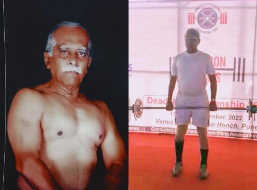 Pune shrikant aadkar Wins Power Lifting Competition At the Age of 78 latest update Shrikant Aadkar Pune : पुणेकरांचा नाद करायचा नाय! वय 78 वर्ष मात्र उत्साह अन् जिद्द अफाट; श्रीकांत आडकरांनी जिंकली पॉवर लिफ्टिंग स्पर्धा