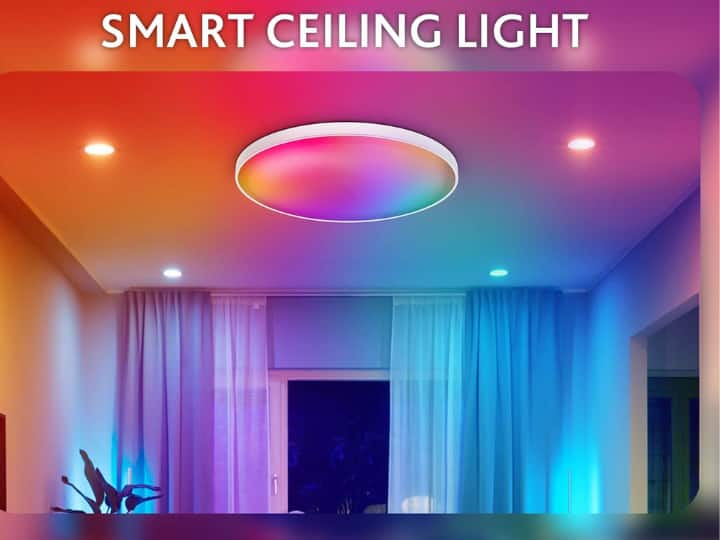 Amazon Deal On Ceiling Light Smart Light With WiFi Alexa Siri Google Voice Assistant HomeMate arcnics Smart Ceiling Light सर्दी में मूड चीयर करने के लिये खरीदें ये स्मार्ट LED लाइट, आपके मन के हिसाब हो जायेगा कलर चेंज