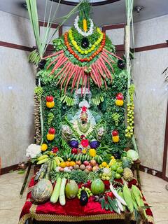 Shakambhari Purnima 2023: शाकंबरी पौणिमेनिमित्त अकलाई देवीला 65 भाज्यांचा महाभोग, दर्शनसाठी भाविकांची गर्दी