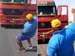 Viral Video: ਹੱਥਾਂ-ਪੈਰਾਂ ਨਹੀਂ ਸਿਰਫ ਦੰਦਾਂ ਨਾਲ ਖਿੱਚਿਆ 16000 ਕਿਲੋ ਦਾ ਟਰੱਕ, ਬਣਾਇਆ ਵਿਸ਼ਵ ਰਿਕਾਰਡ, ਲੋਕ ਪੁੱਛਣ ਲੱਗੇ ਦੰਦਾਂ ਦੇ ਡਾਕਟਰ ਦਾ ਨਾਂ