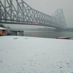 Kolkata Snowfall: কলকাতায় তুষারপাত! বরফে ঢাকা হাওড়া ব্রিজ-হলুদ ট্যাক্সি!