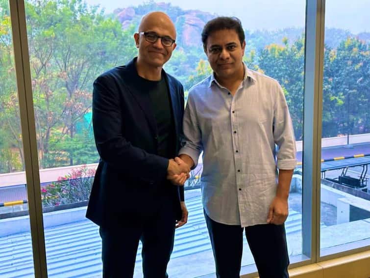 'We Chatted About Business And Biryani': KTR On Meeting Microsoft CEO Satya Nadella 'Chatted About Business & Biryani': KTR On Meeting Microsoft CEO Satya Nadella