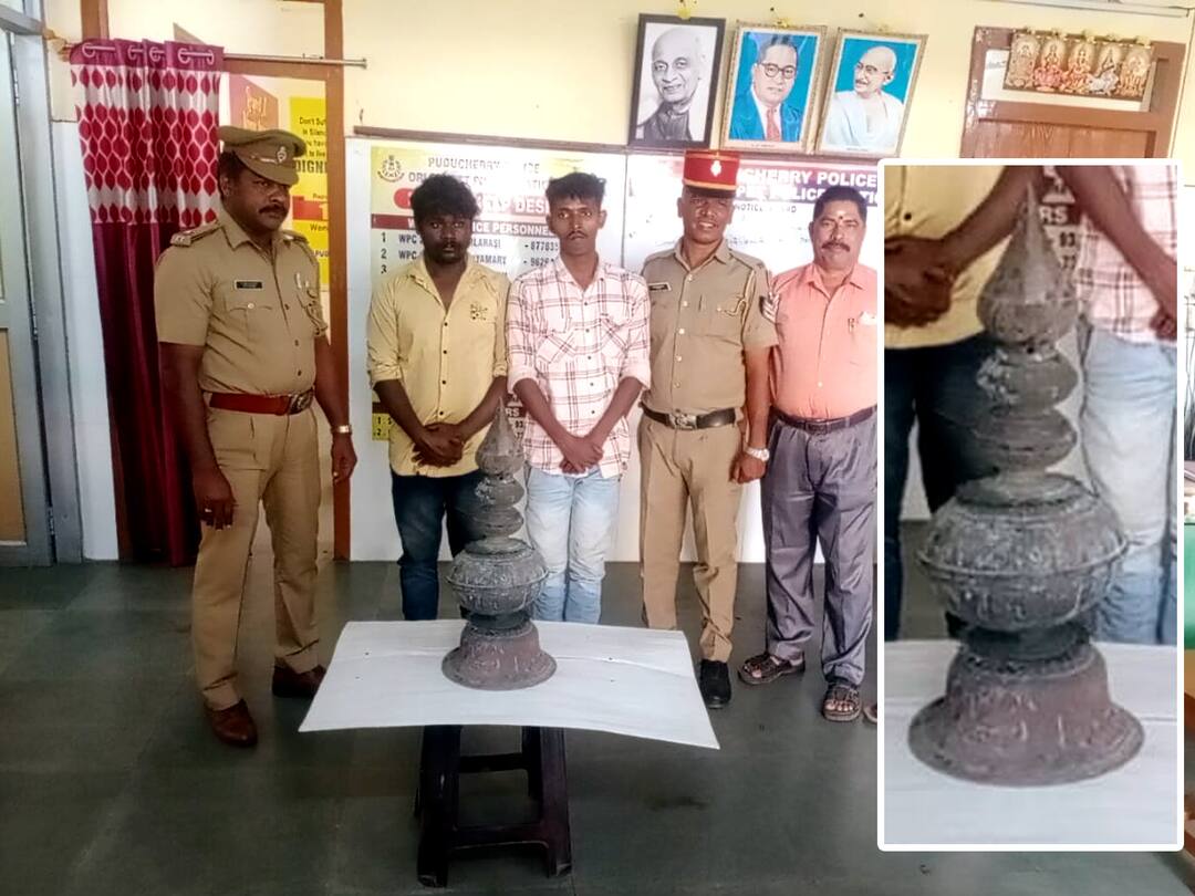 Two arrested for stealing 200-year-old urn from temple tower in Puducherry